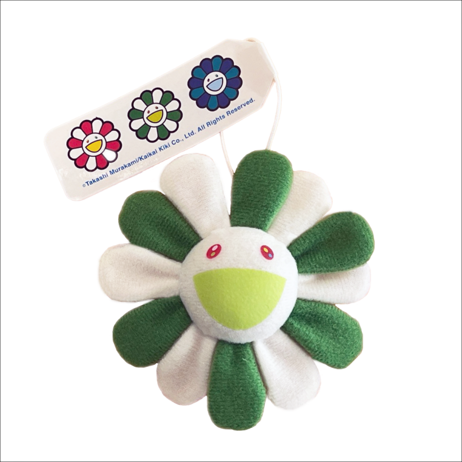 Acquista portachiavi in peluche a motivo floreale MURAKAMI Takashi - verde e bianco