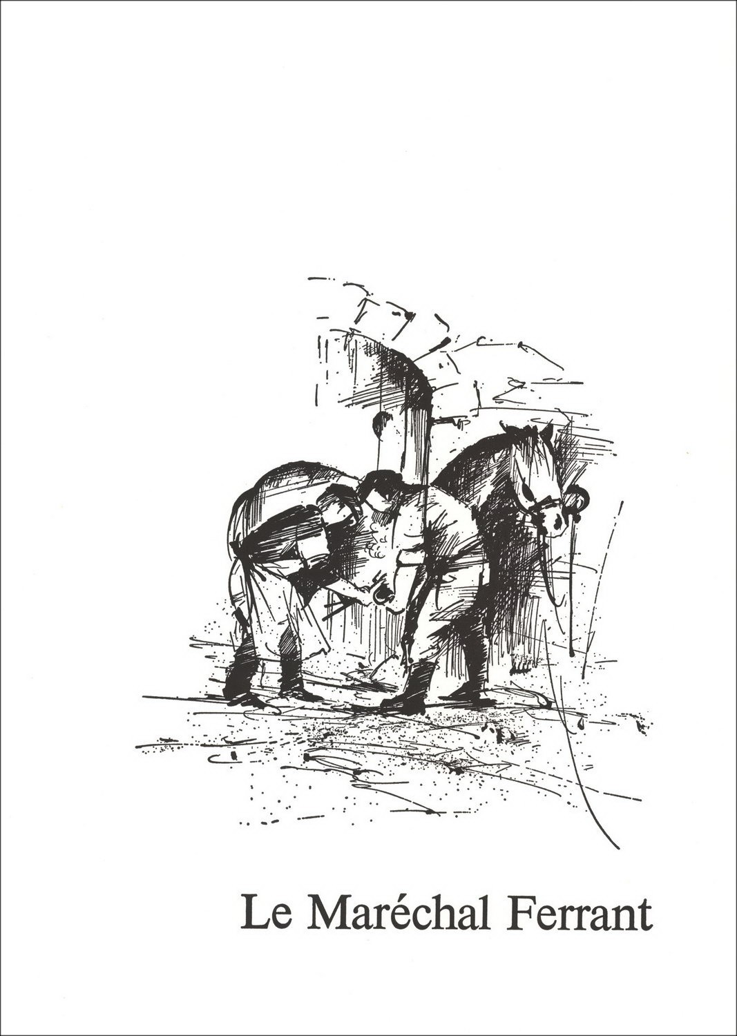 Buy Original Lithograph by Raymond POULET The Blacksmith 1984