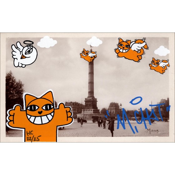M.Chat Postcard Postcard Paris 22/25