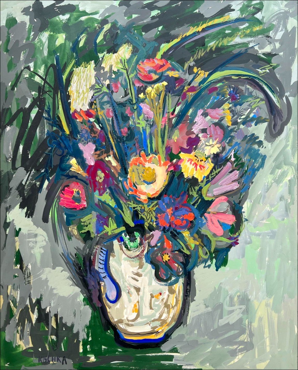 "The Bouquet of Flowers" door Isis Kischka - Origineel Werk