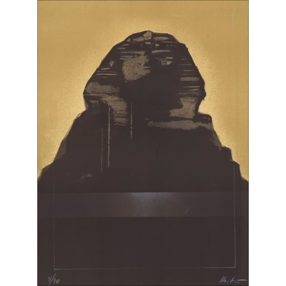 Claude Hastaire - Original-Lithographie "Komposition V" 76x56cm