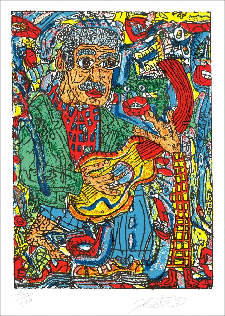 Koop Volledig verbonden Brassens de Robert Combas Gegraveerd Wood