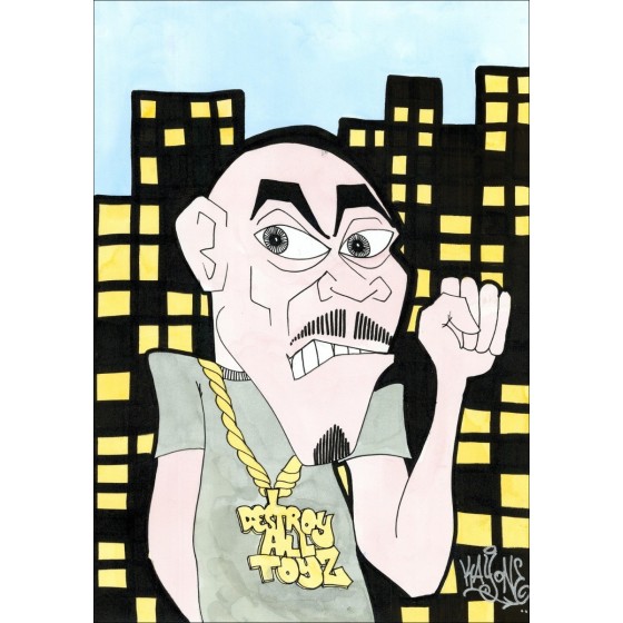 Acquista originale acrilico su carta KAY ONE - BreakingBoy, B-Boy 03