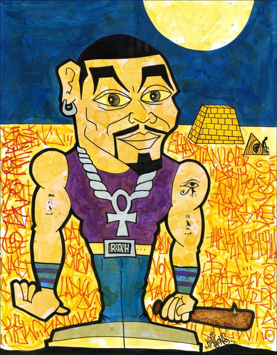 KAY ONE Original Acryl Kauf auf Papier - Breaking-Boy, B-Boy 07 