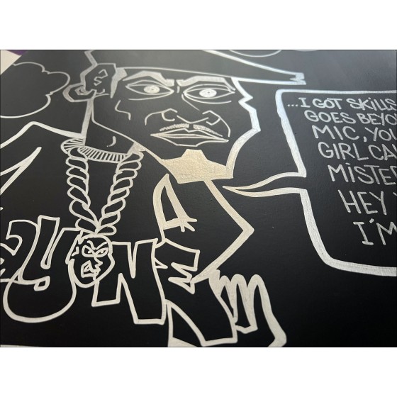 Koop origineel acryl op papier KAY ONE - Breaking-Boy, B-Boy 08