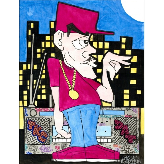 Acquista originale acrilico su carta KAY ONE - Breaking-Boy, B-Boy 10