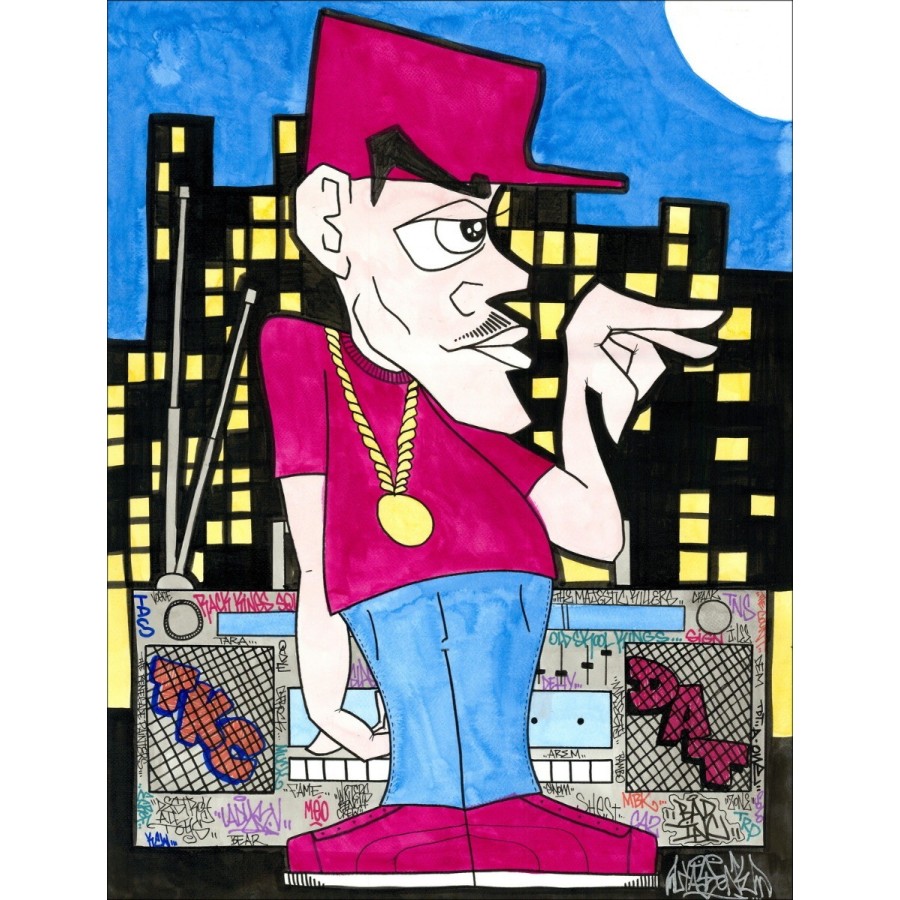 Acquista originale acrilico su carta KAY ONE - Breaking-Boy, B-Boy 10