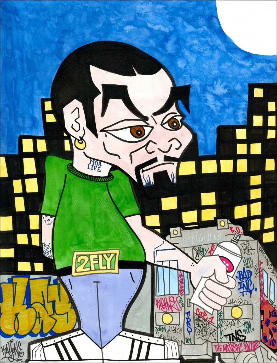 Buy Original Acrylic on paper KAY ONE - Breakingboy, B-BOY 11