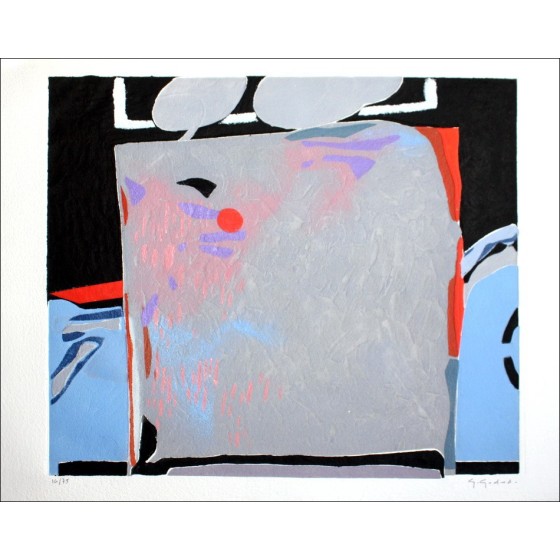 Gabriel GODARD - Incisione originale in carborundum "Composizione Astratta II"