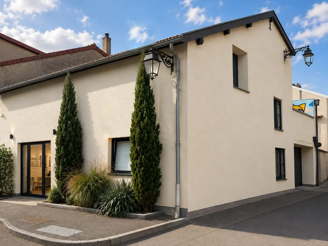 Rue de l'Église à Argancy, accès à la Galerie 125 près de Metz